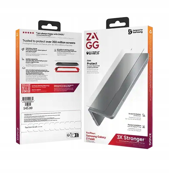 thumb Szkło hartowane Zagg Invisible Shield do Samsung Galaxy Z Fold6