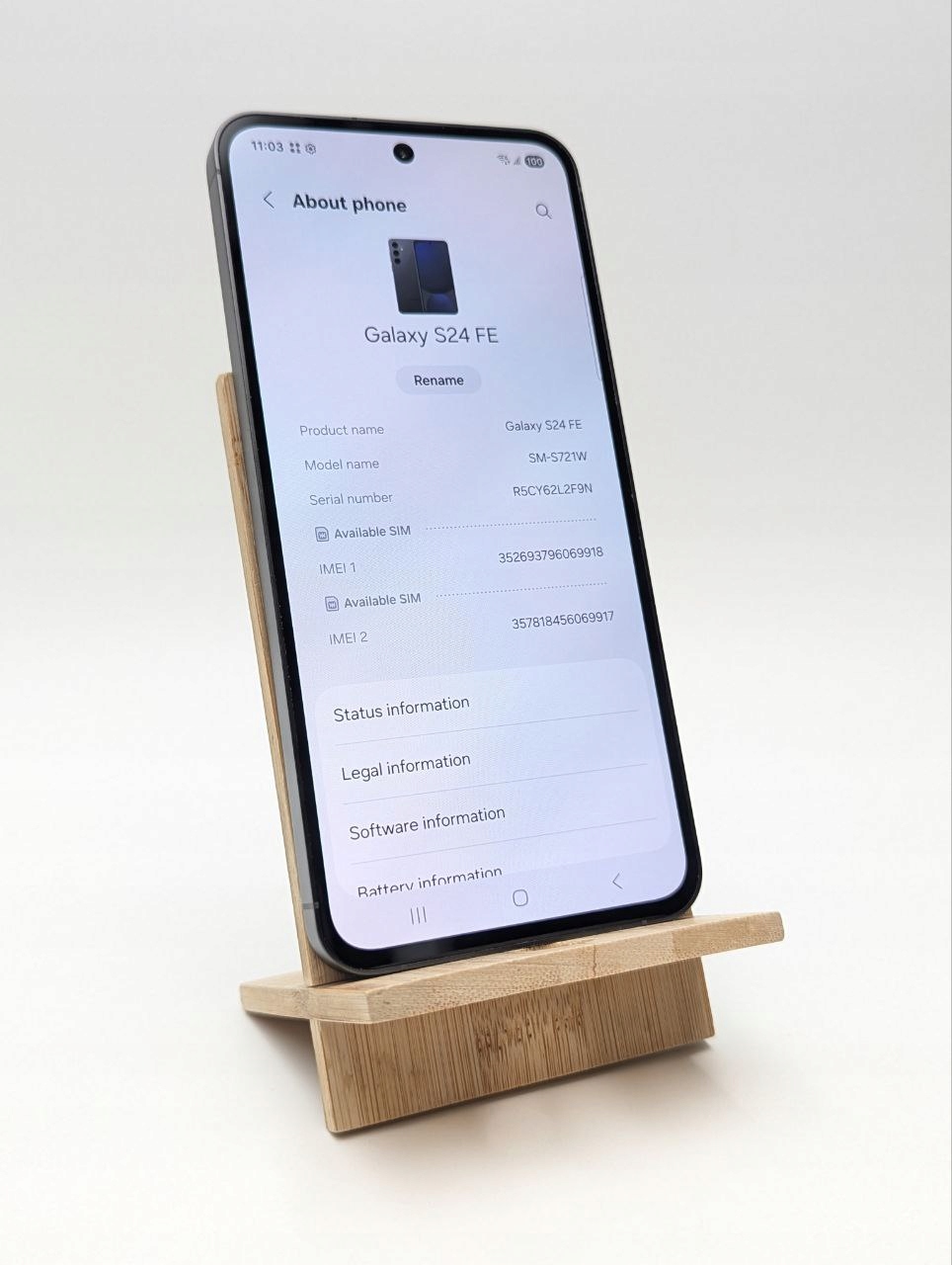 thumb Smartfon Samsung Galaxy S24 FE 8 GB / 128 GB 5G czarny (Powystawowy)