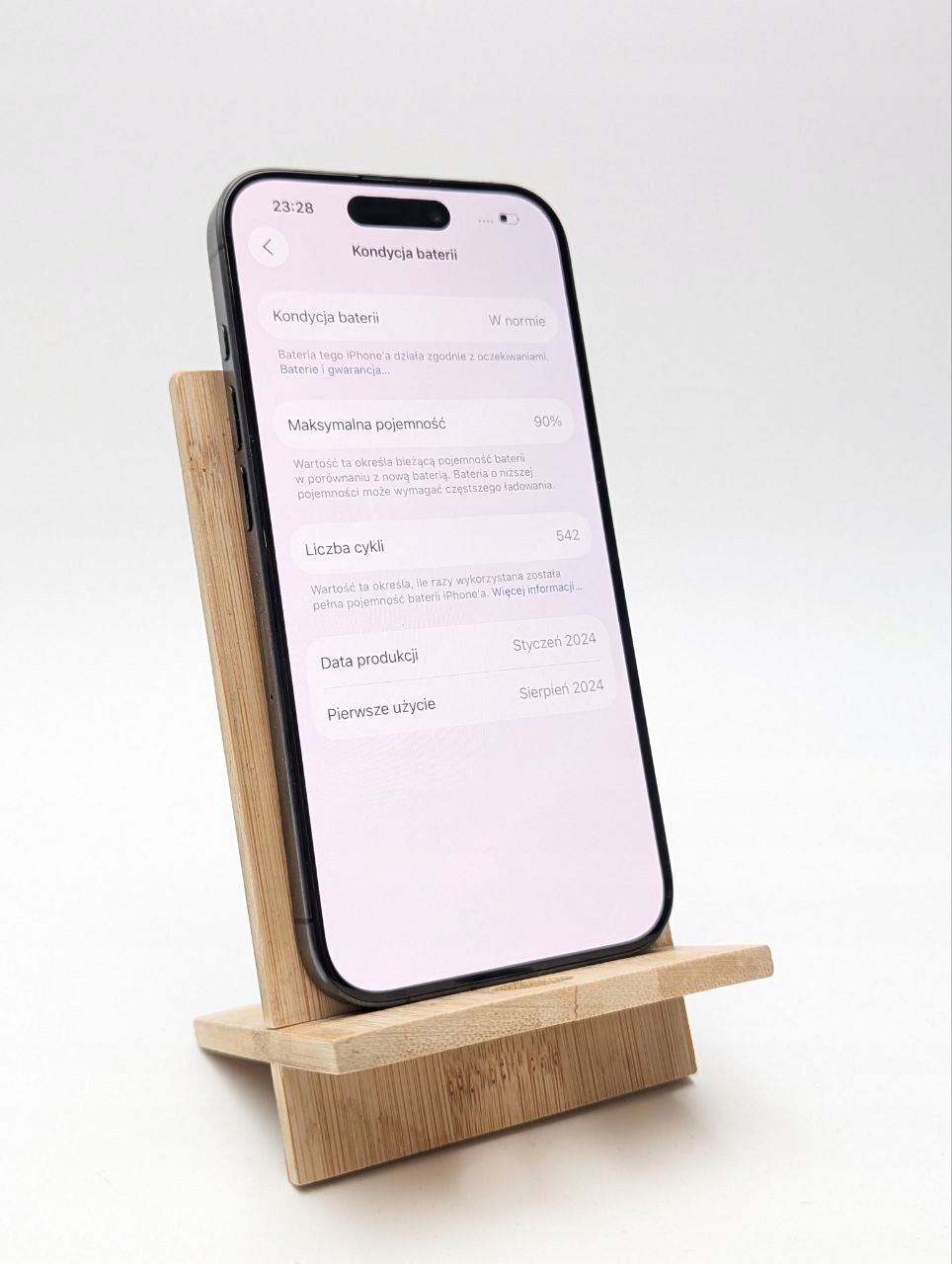 thumb Smartfon Apple iPhone 15 Pro 8 GB / 128 GB czarny (Powystawowy)