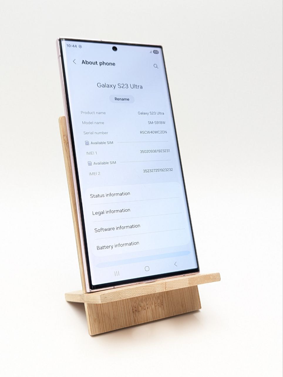 thumb Samsung Galaxy S23 Ultra 256 GB 5G różowy (Używany)