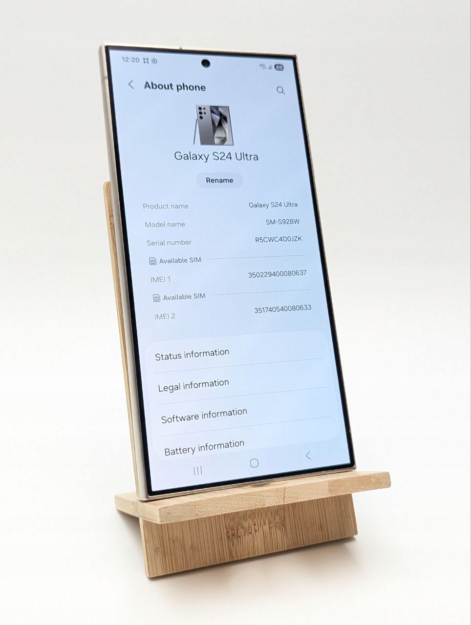 thumb Samsung Galaxy S24 Ultra 256 GB szary (Powystawowy)