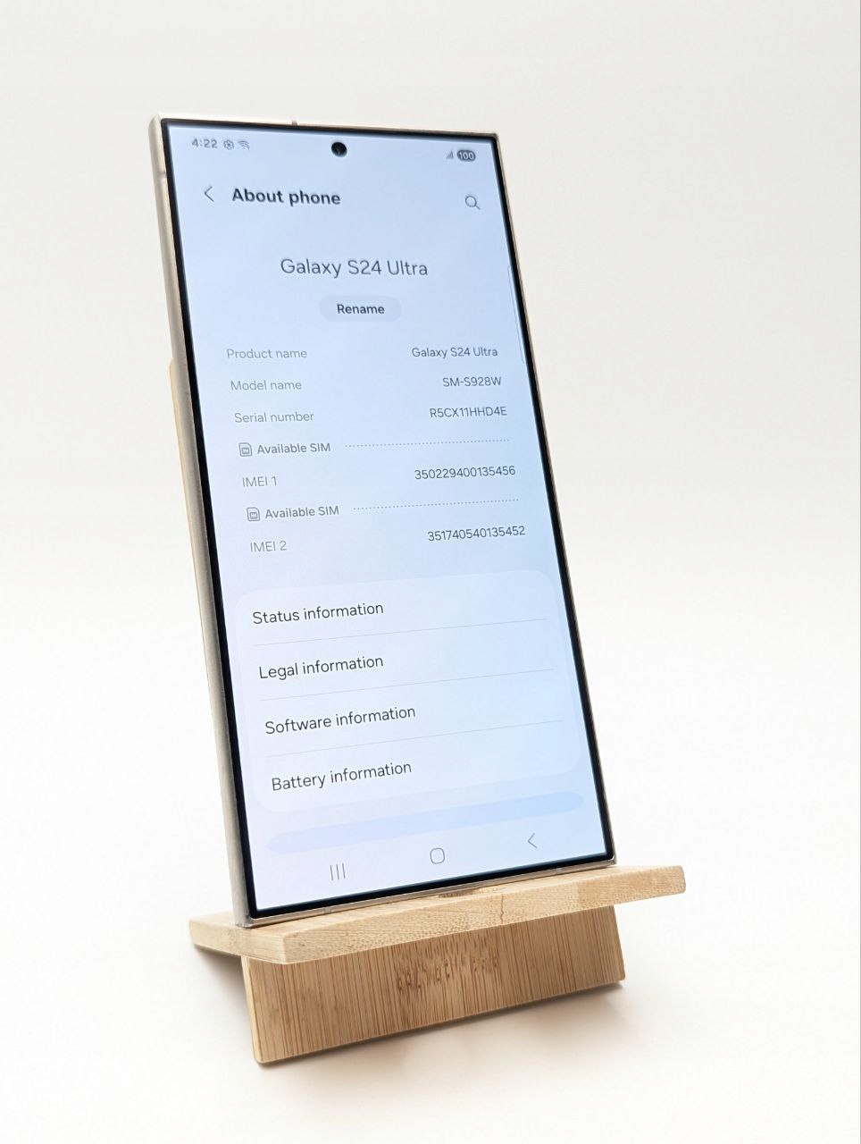 thumb Samsung Galaxy S24 Ultra 256 GB szary (Używany)