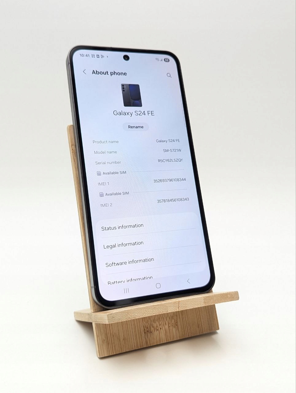 thumb Samsung Galaxy S24 FE 128GB Czarny (Powystawowy)