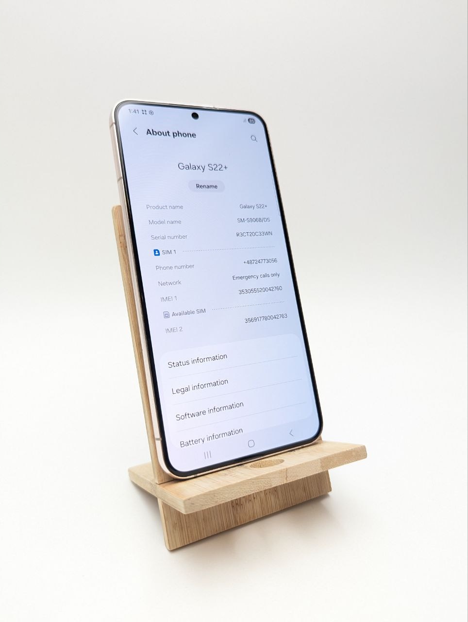 thumb Samsung Galaxy S22 Plus 128 GB różowy Dual Sim (Używany)