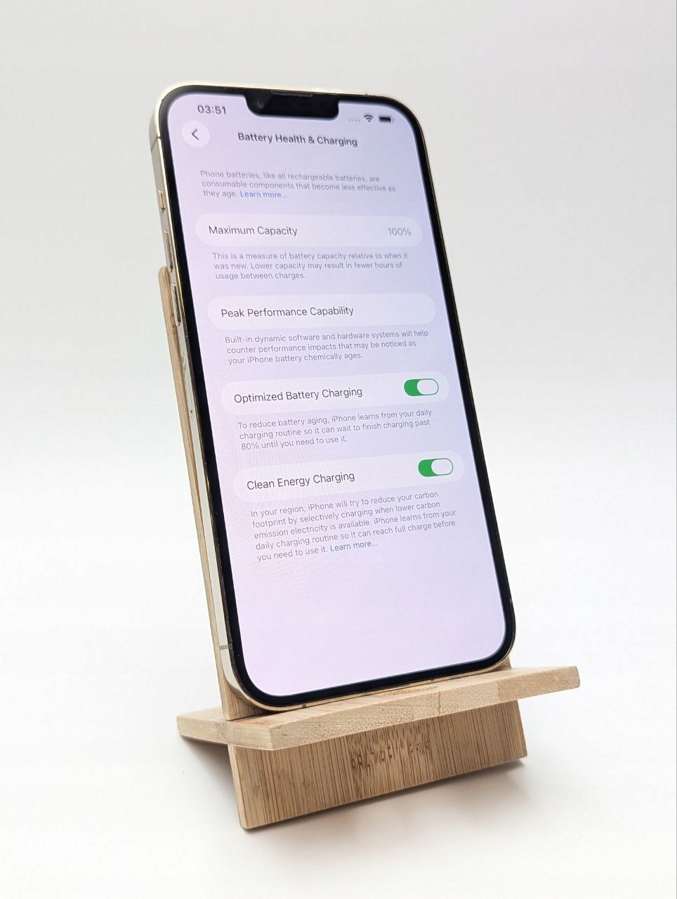 thumb Apple iPhone 13 Pro Max 128 GB Złoty| bateria 100% (Powystawowy)