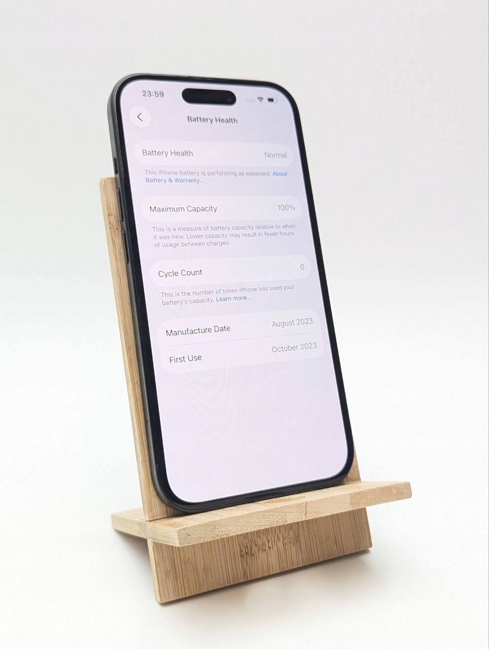 thumb Apple iPhone 15 128GB czarny| bateria 100% (Powystawowy)