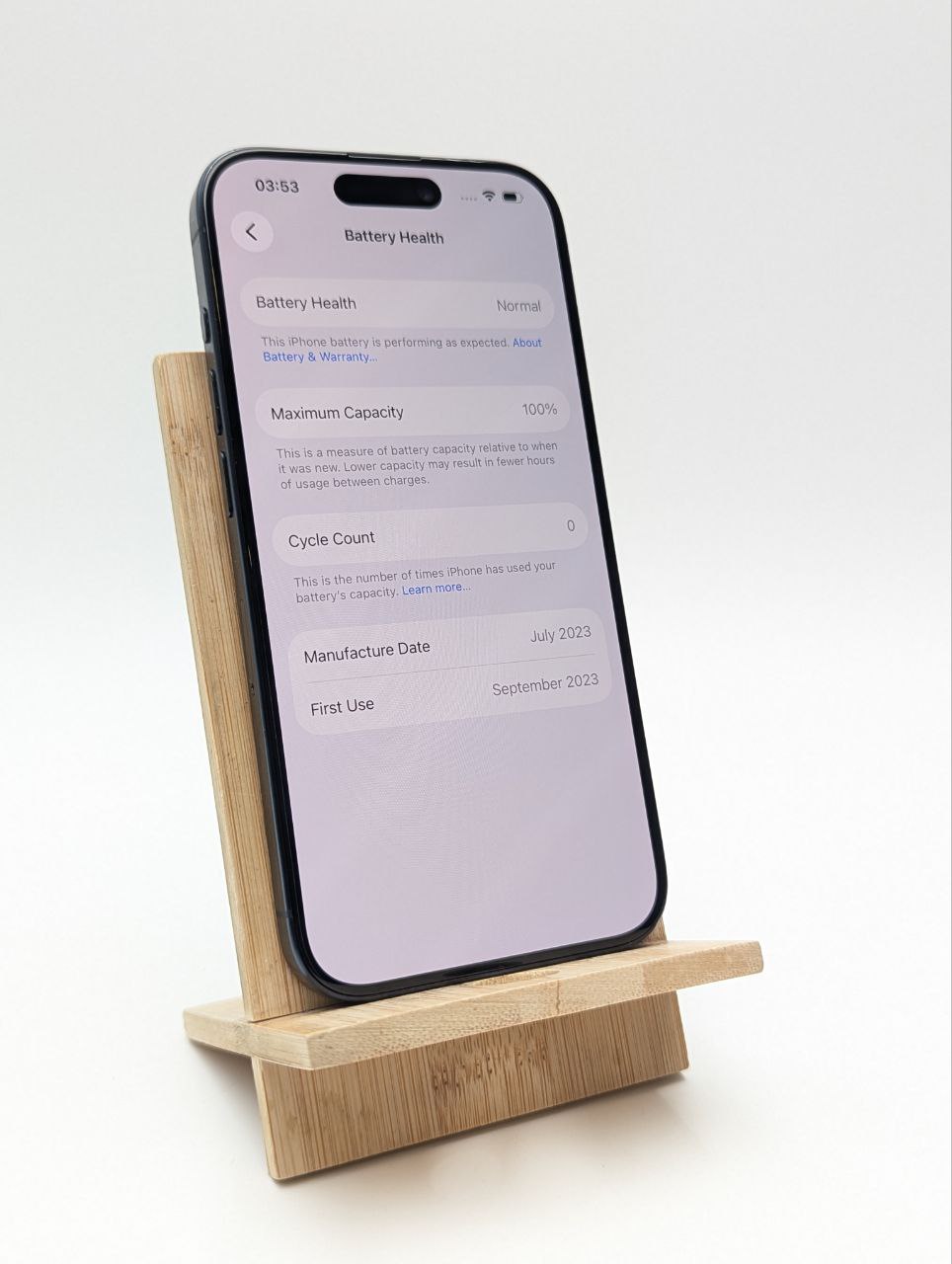 thumb Apple iPhone 15 Pro 256GB niebieski | bateria 100% (Powystawowy)