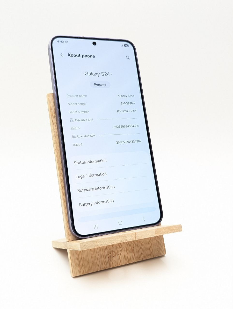 thumb Samsung Galaxy S24 Plus 512 GB fioletowy (Powystawowy)