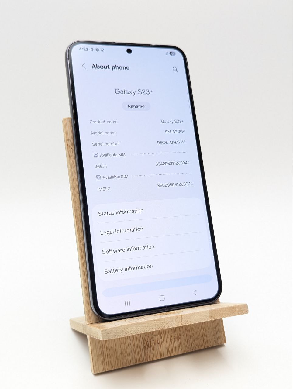 Smartfon Samsung Galaxy S23 Plus 8 GB / 256 GB 5G czarny (Powystawowy)