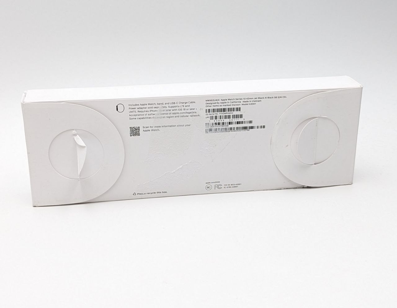 thumb Smartwatch Apple Watch Series 10 GPS + Cellular 42mm czarny z paskiem M/L (Nowy z defektem)