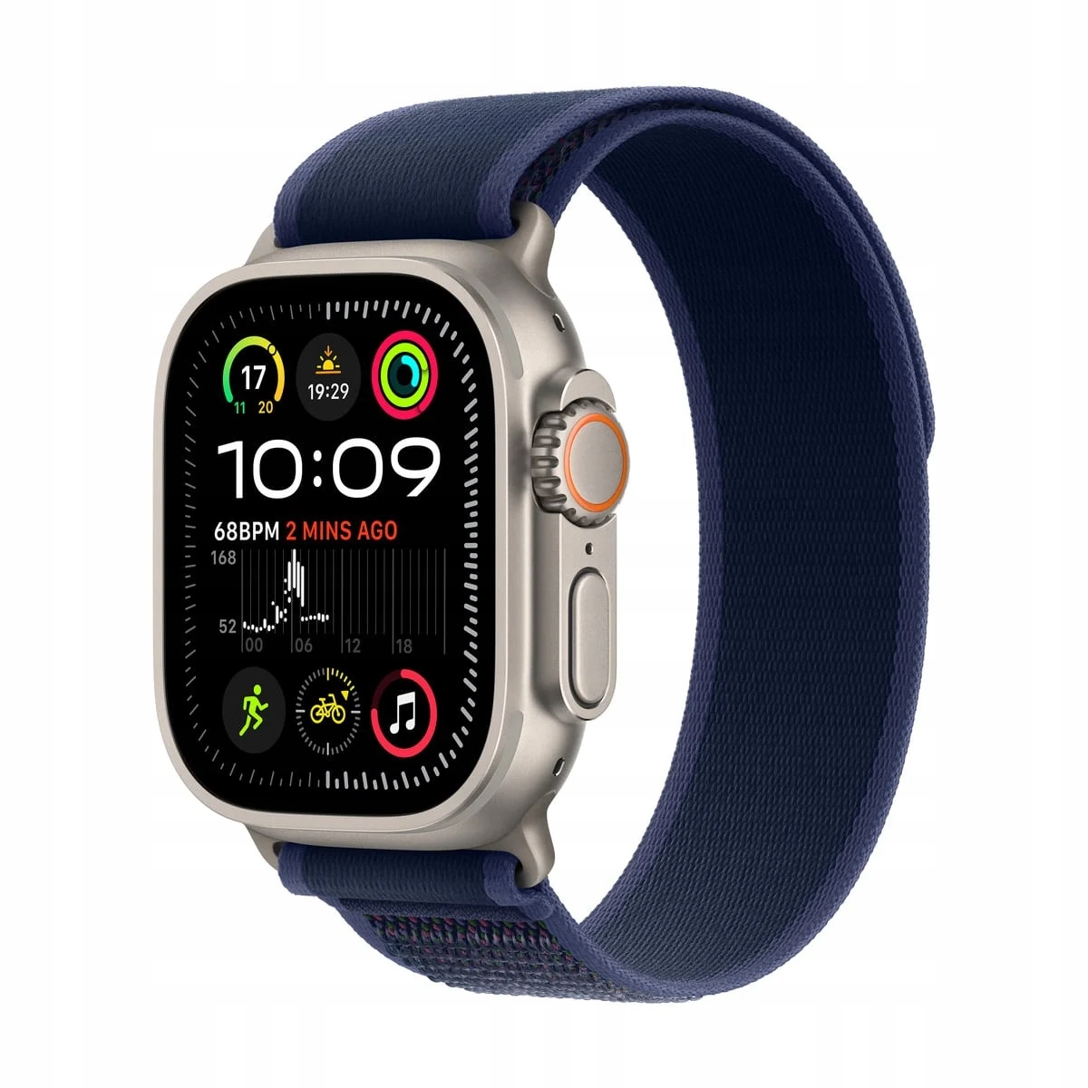 Apple Watch Ultra 2 49 mm Titanium Niebieski z paskiem Ti Blue M/L (Nowy z defektem)