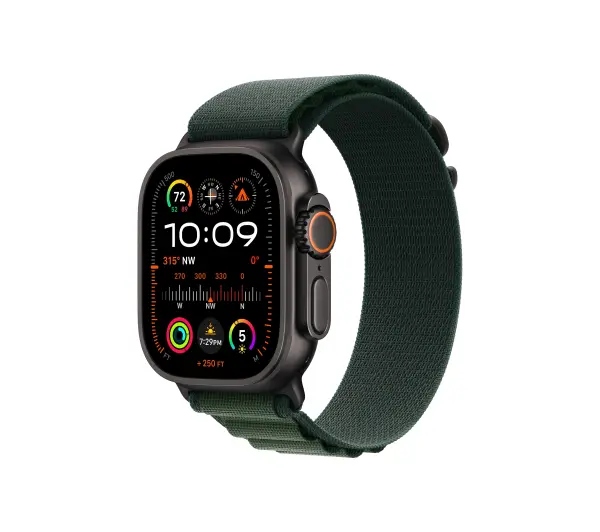 Apple Watch Ultra 2 49mm Black Titanium z paskiem Ti Dark Green Alp Lp M
