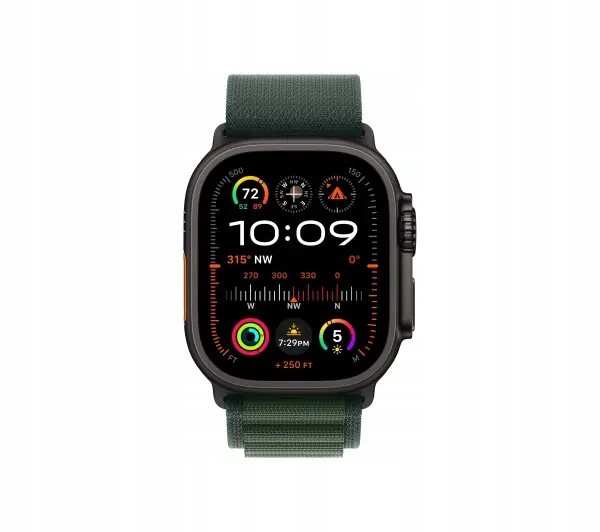 Apple Watch Ultra 2 49mm Black Titanium z paskiem Ti Dark Green Alp Lp M