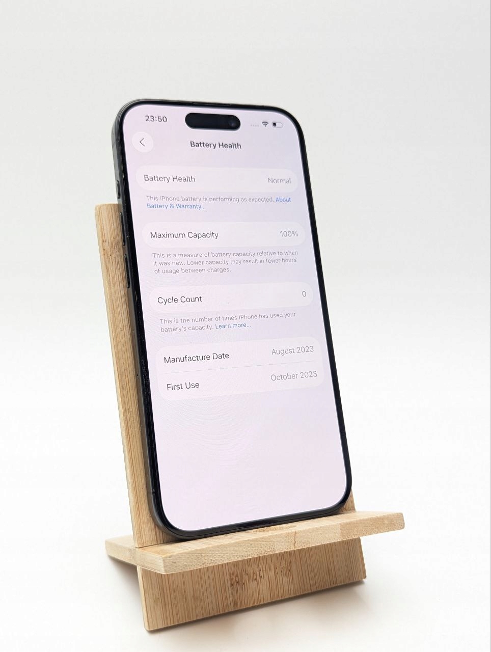 thumb Apple iPhone 15 Pro 128GB czarny | bateria 100% (Powystawowy)