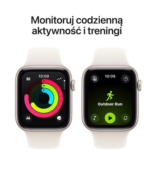 Apple Watch SE (3nd Gen) GPS 40 mm księżycowa poświata z paskiem S/M|NOWY (Powystawowy)