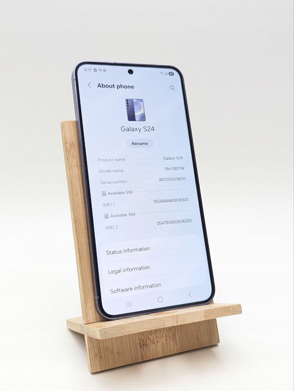 thumb Samsung Galaxy S24 256 GB fioletowy (Powystawowy)