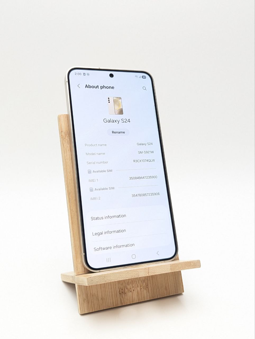 thumb Samsung Galaxy S24 256 GB żółty (Powystawowy)