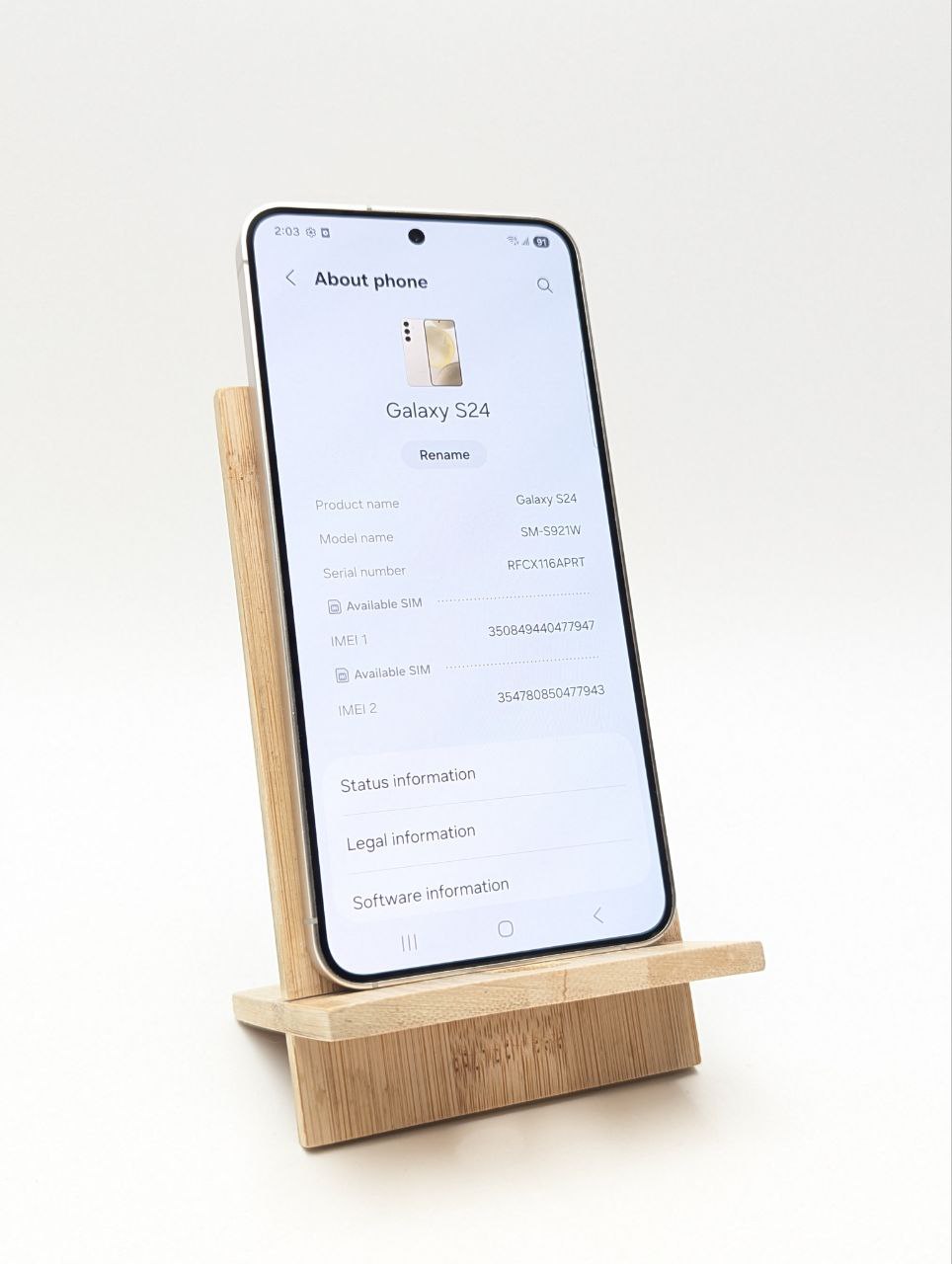 thumb Samsung Galaxy S24 256 GB żółty (Powystawowy)