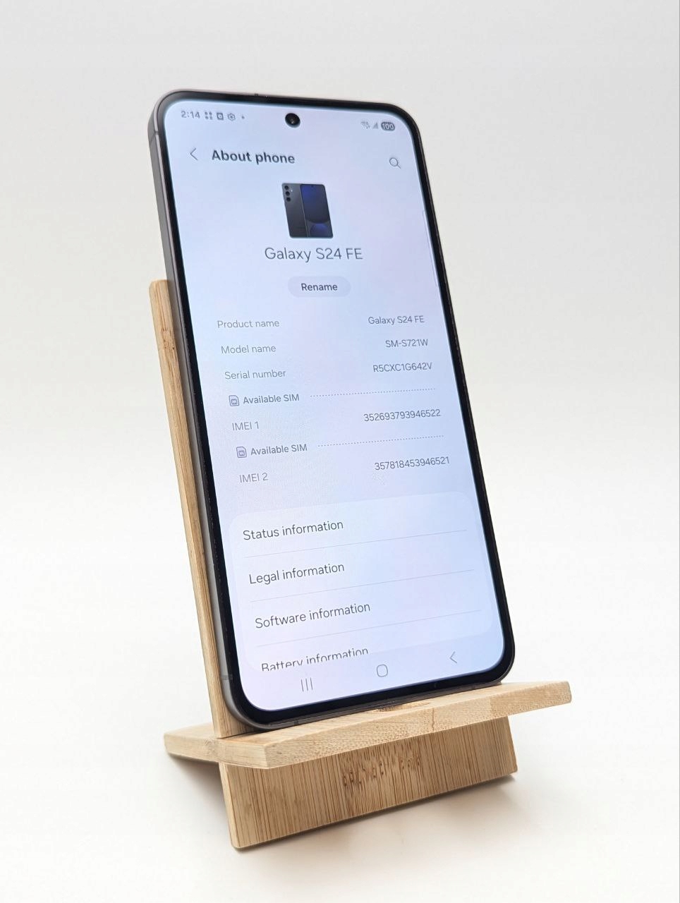 thumb Smartfon Samsung Galaxy S24 FE 8 GB / 128 GB 5G czarny (Powystawowy)