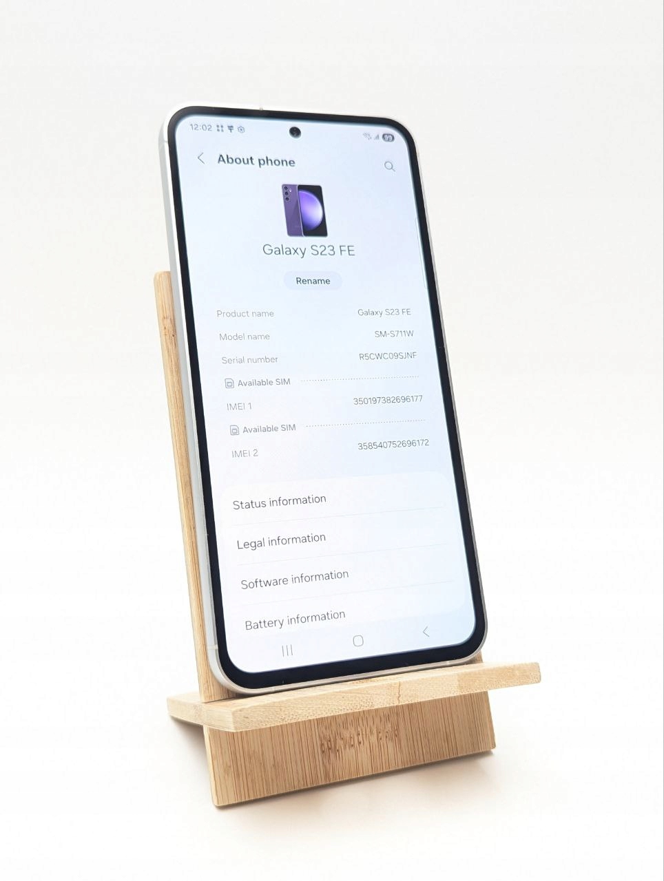 thumb Samsung Galaxy S23 FE 128 GB fioletowy (Powystawowy)