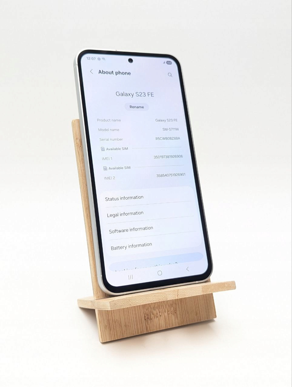 thumb Samsung Galaxy S23 FE 128 GB zielony | jak nowy (Powystawowy)