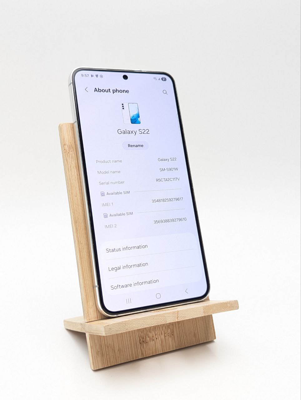 thumb Samsung Galaxy S22 128 GB biały (Powystawowy)