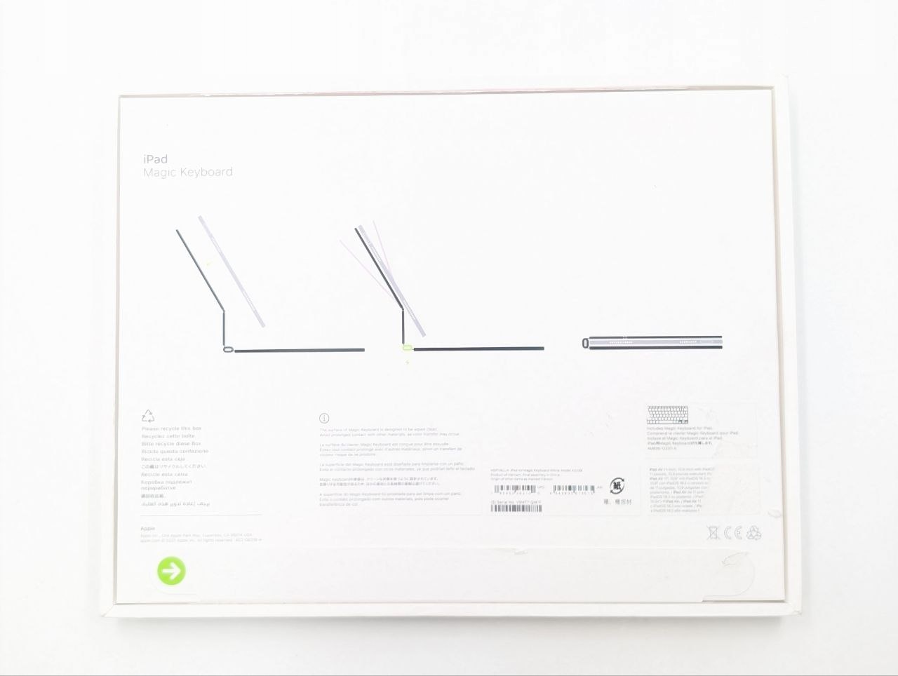 Klawiatura Apple Magic Keyboard 11'' iPad Air M3 M2 biała US| OUTLET (Powystawowy)