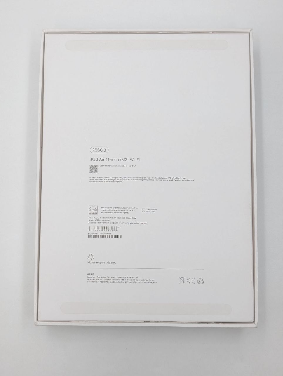 Apple iPad Air 11" M3 256GB WI-FI Gwiezdna Szarość| OUTLET (Powystawowy)