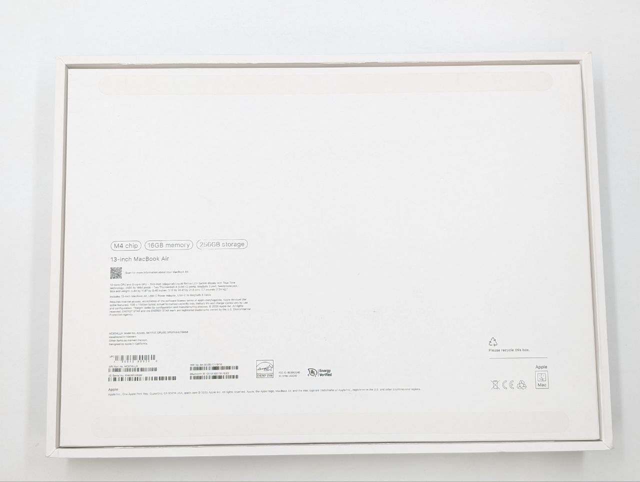 Apple MacBook Air 13,6" M4 16GB / 256GB Błękitny | OUTLET (Powystawowy)