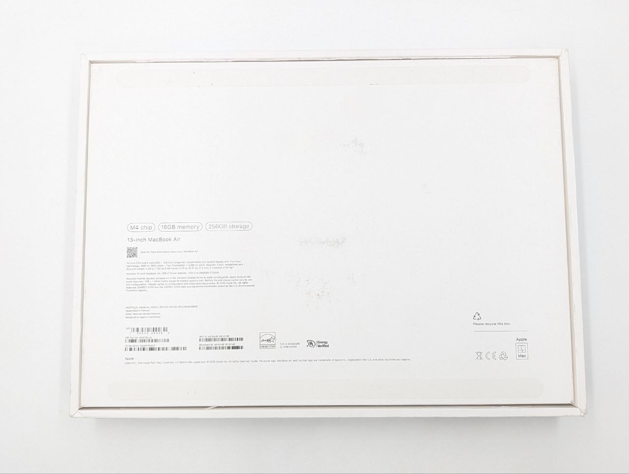 Apple MacBook Air 13,6" M4 16GB / 256GB Błękitny (Powystawowy)