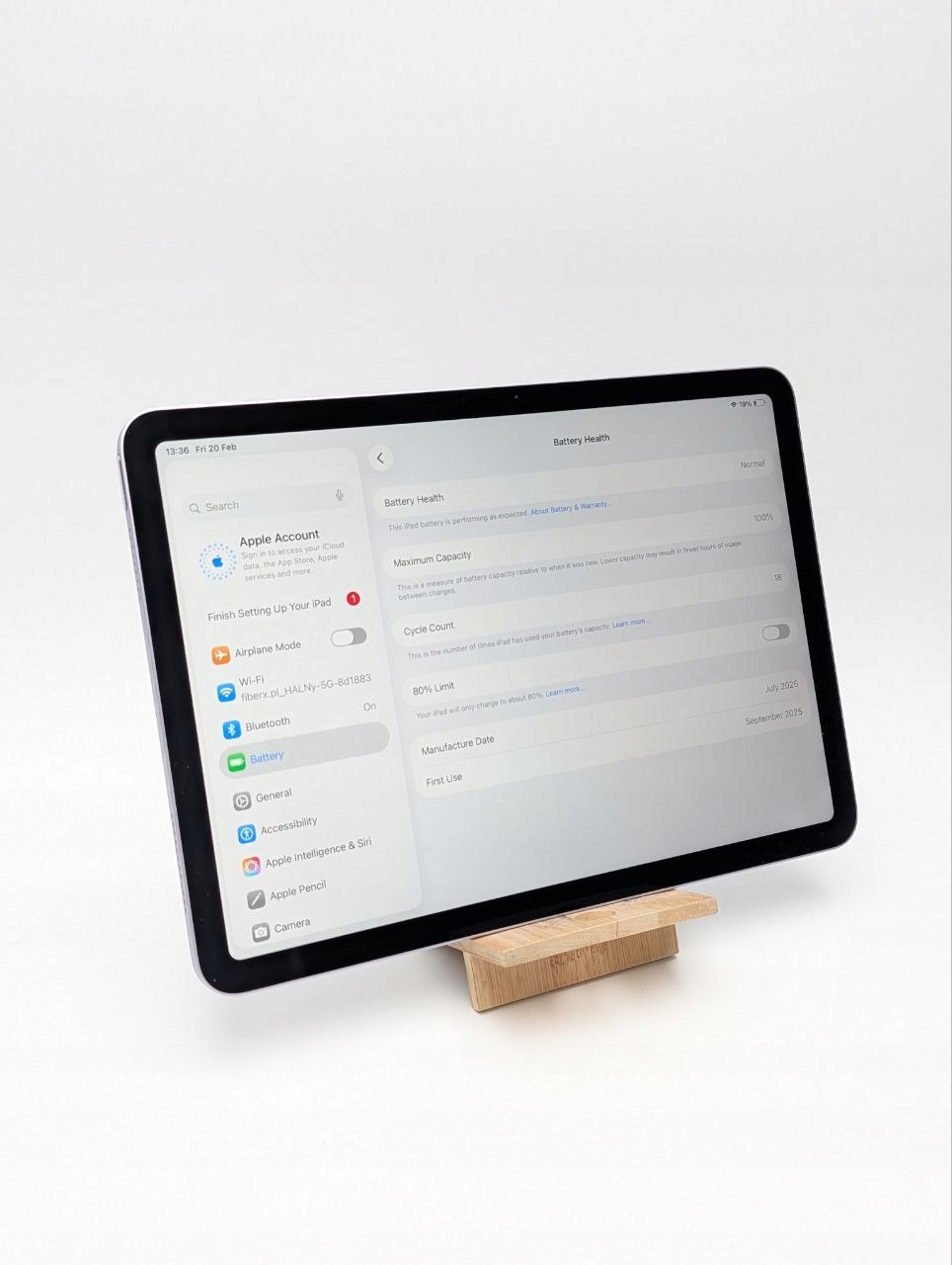 Apple iPad Air 11" M3 256GB WI-FI Fioletowy (Powystawowy)