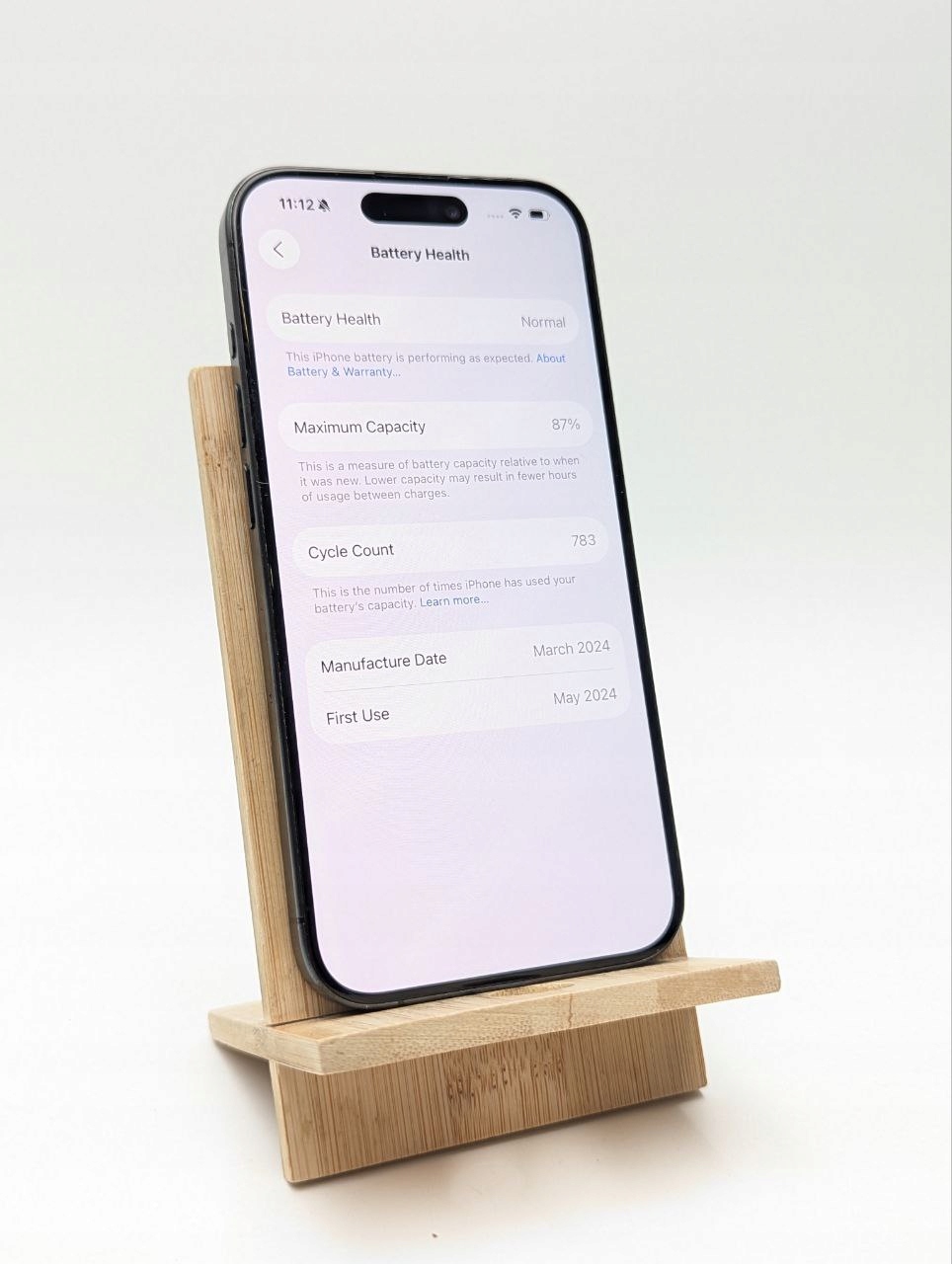 Smartfon Apple iPhone 15 Pro 8 GB / 128 GB czarny (Powystawowy)