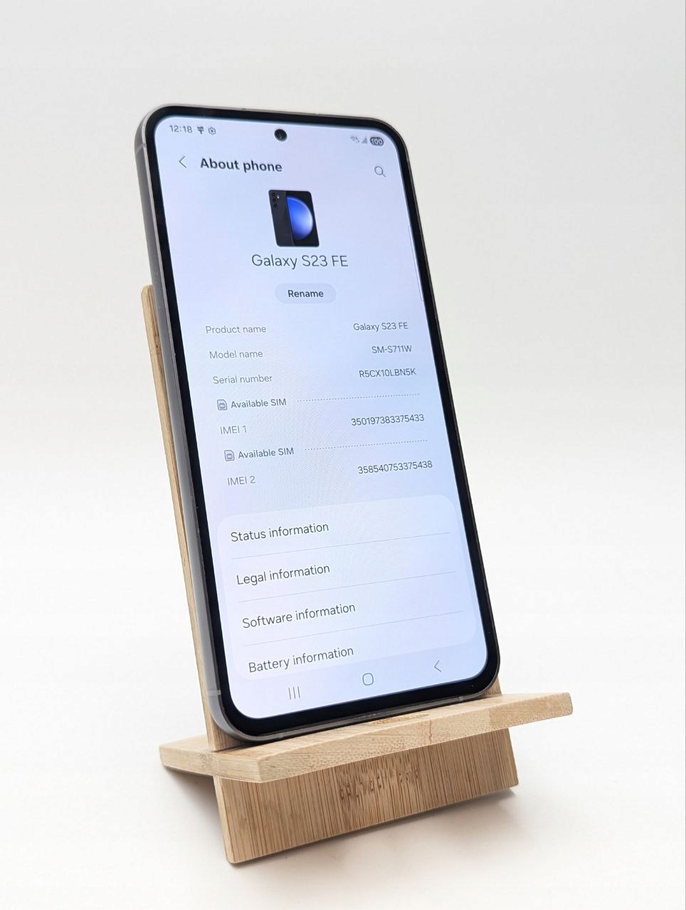 Samsung Galaxy S23 FE 128 GB szary (Używany)