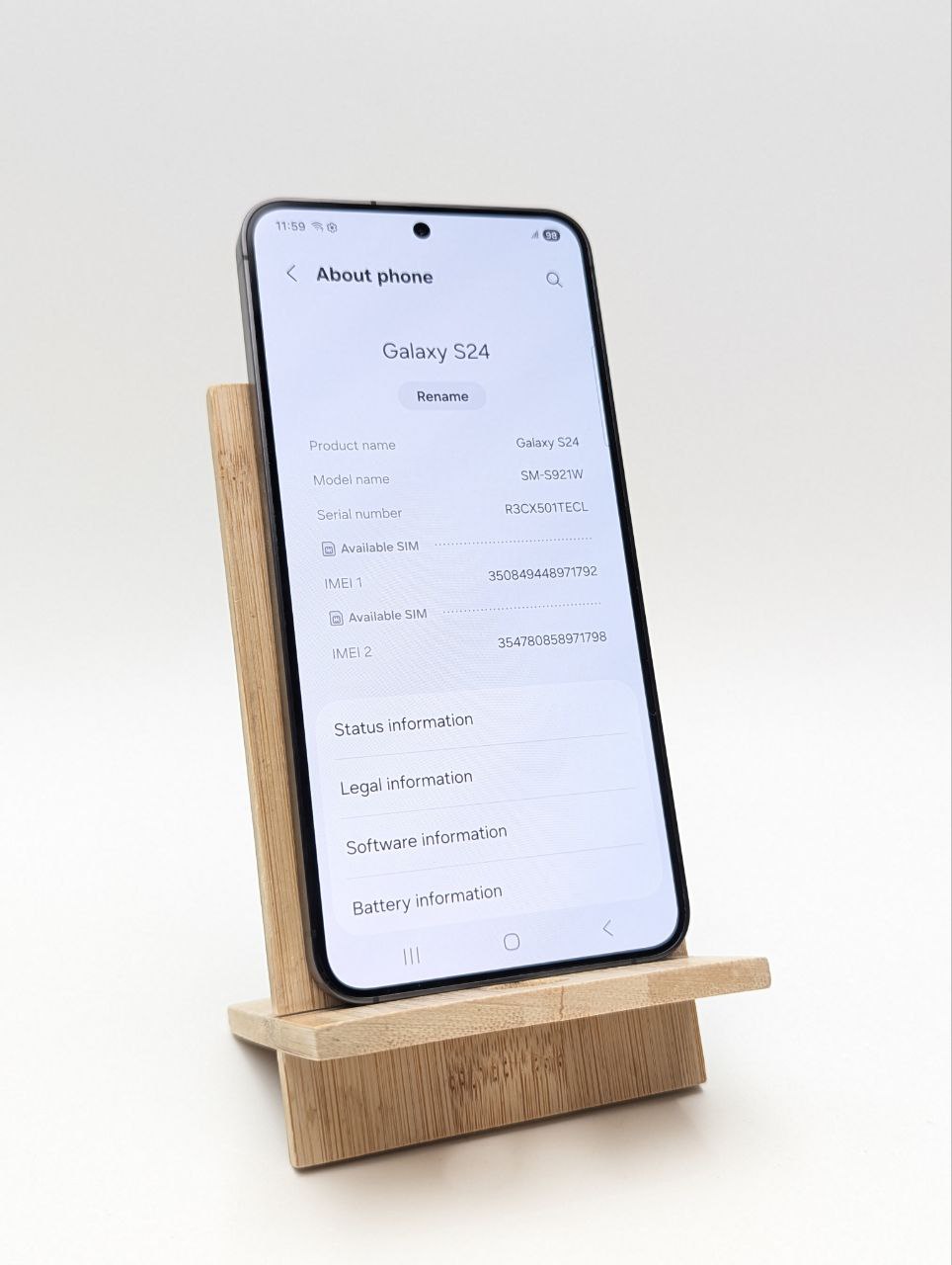 Smartfon Samsung Galaxy S24 8 GB / 128 GB 5G czarny (Powystawowy)