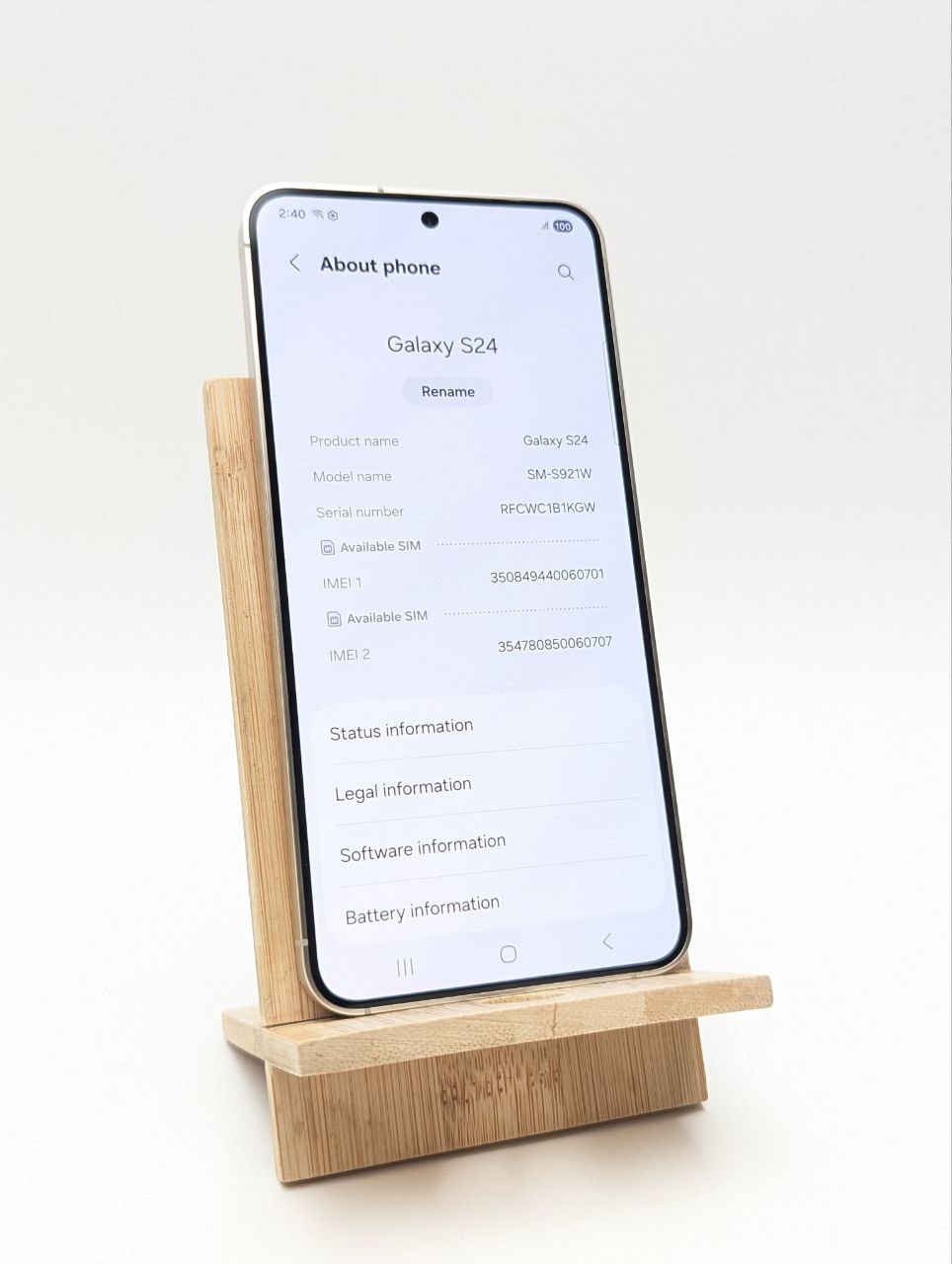 Samsung Galaxy S24 128GB Żółty (Powystawowy)