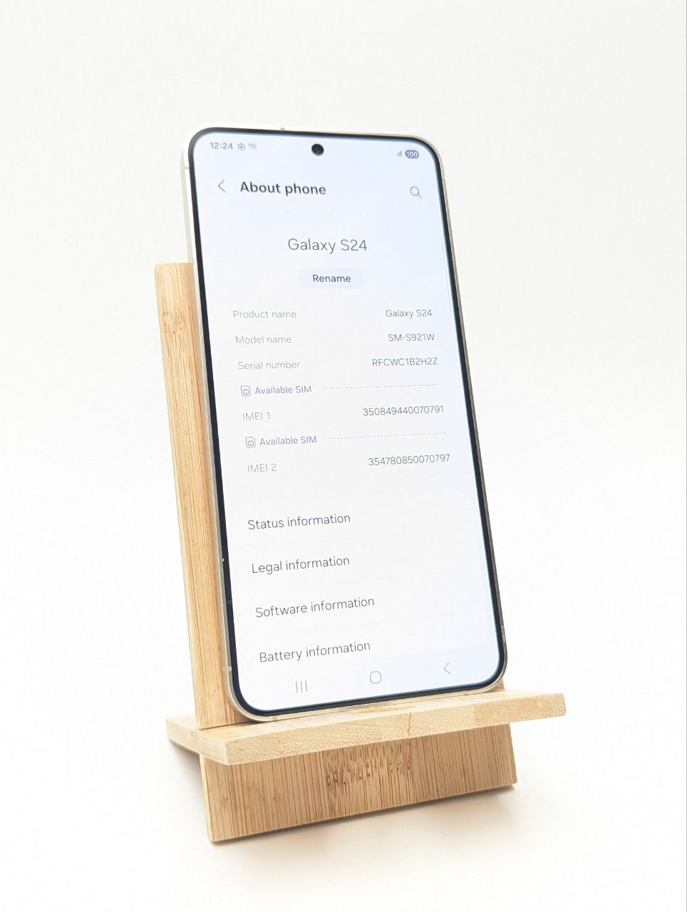 Samsung Galaxy S24 128GB Żółty (Powystawowy)