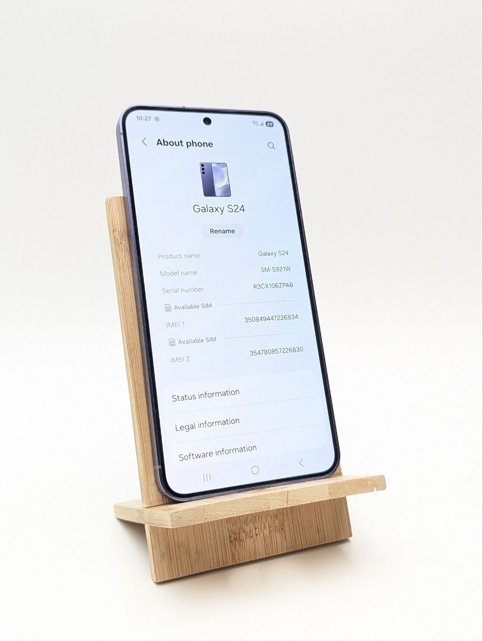 Samsung Galaxy S24 256 GB fioletowy (Używany)