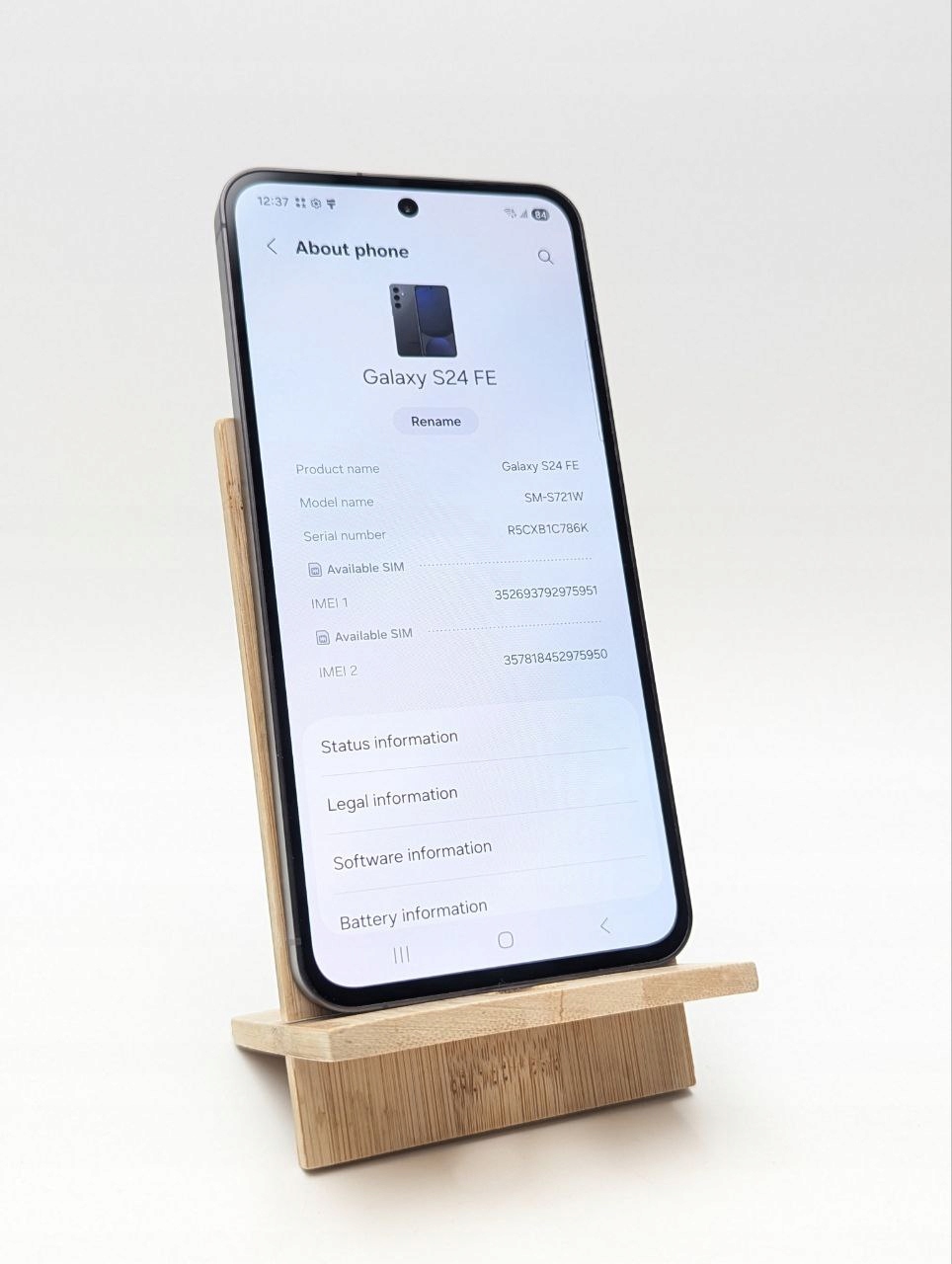 Samsung Galaxy S24 FE 128GB Czarny (Powystawowy)