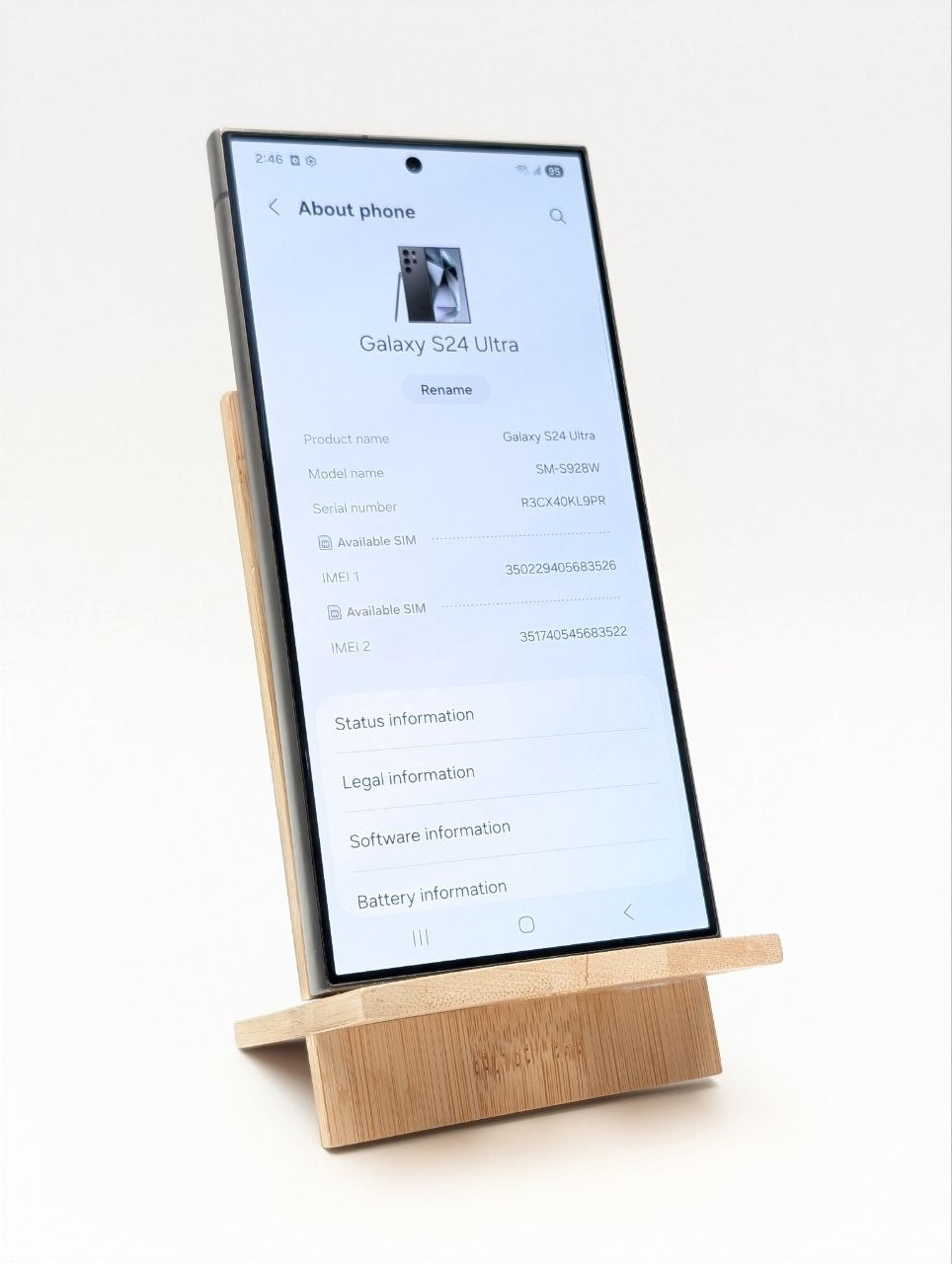 Smartfon Samsung Galaxy S24 Ultra 12 GB / 256 GB 5G czarny (Powystawowy)