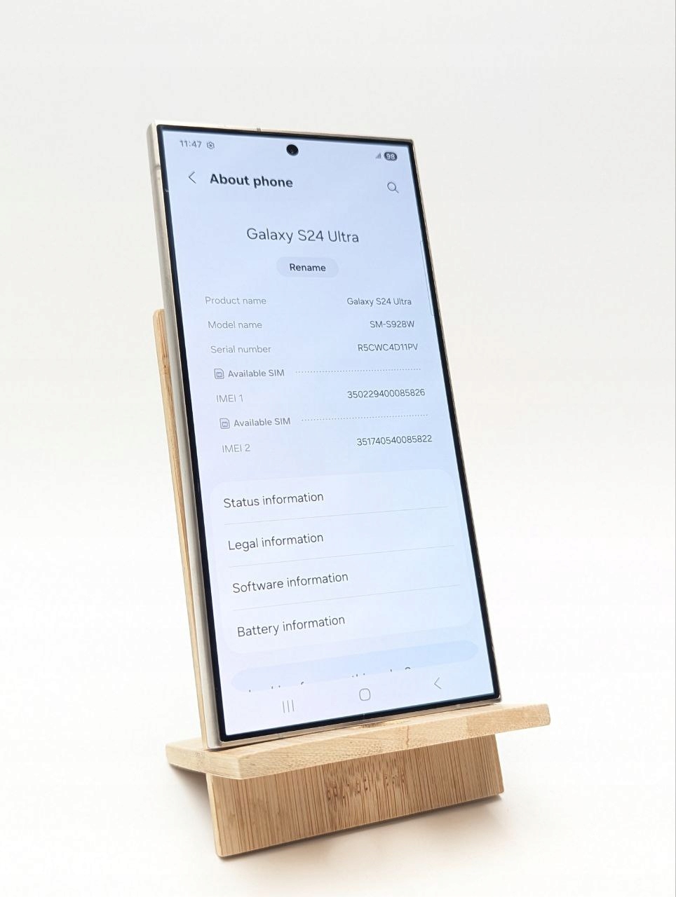 Samsung Galaxy S24 Ultra 256 GB szary (Powystawowy)