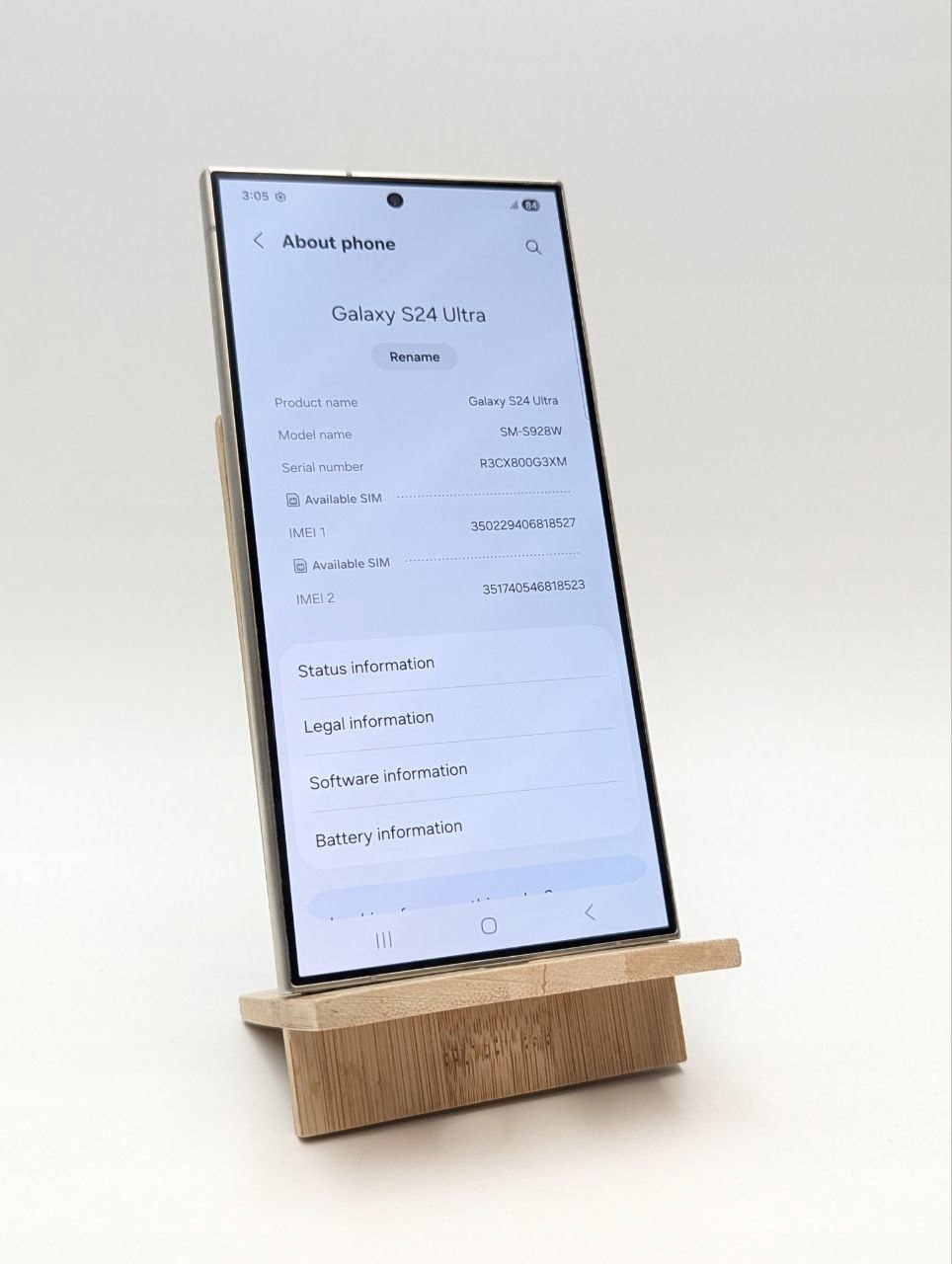 Samsung Galaxy S24 Ultra 256GB Szary (Powystawowy)