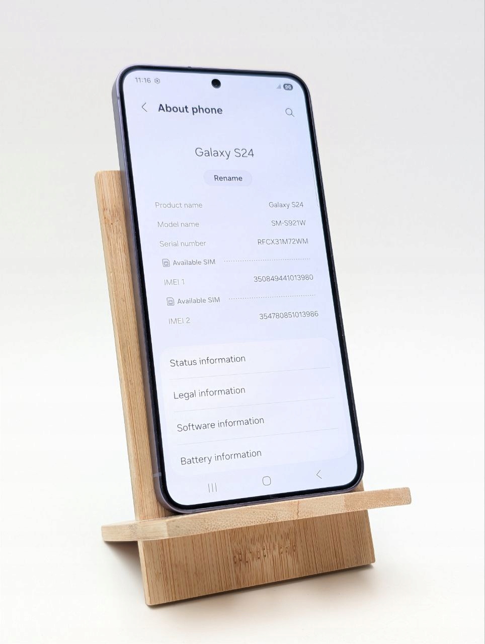 Samsung Galaxy S24 128GB Fioletowy (Powystawowy)