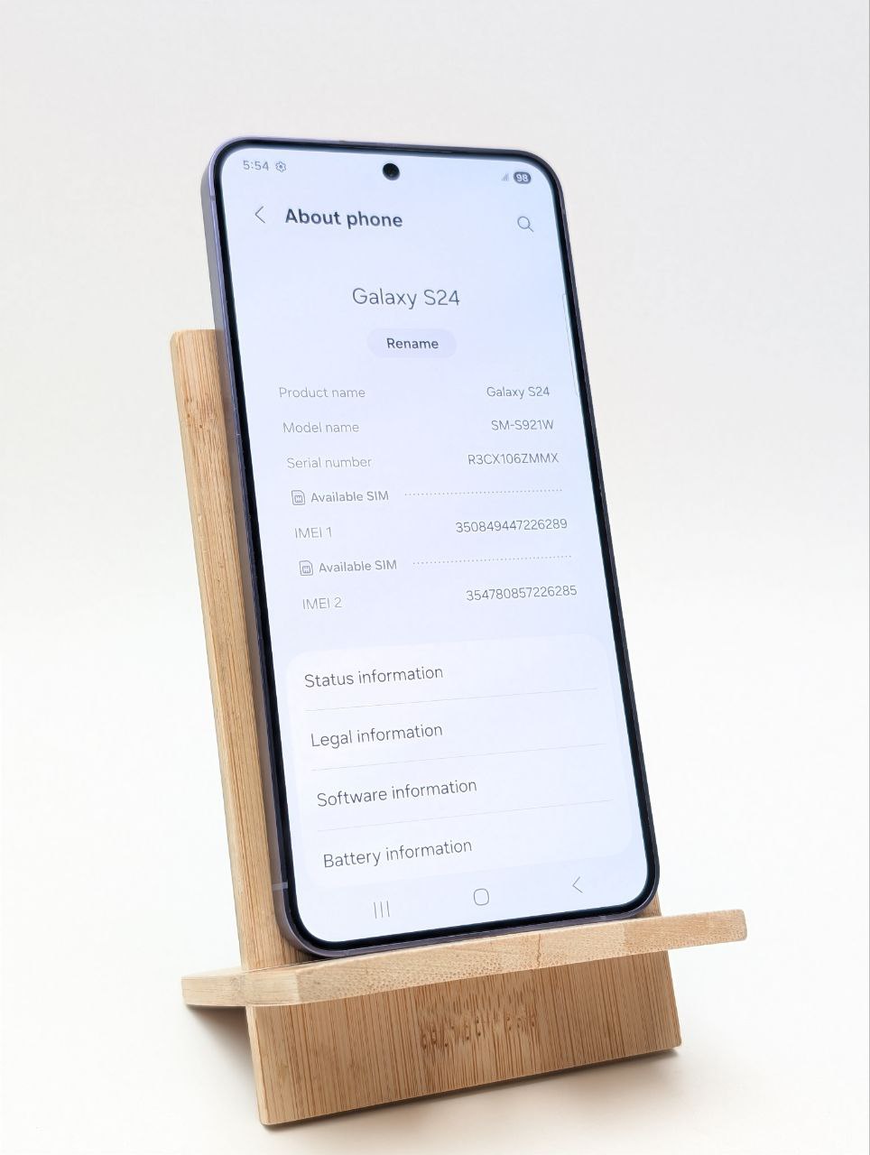 Samsung Galaxy S24 256GB Fioletowy (Powystawowy)