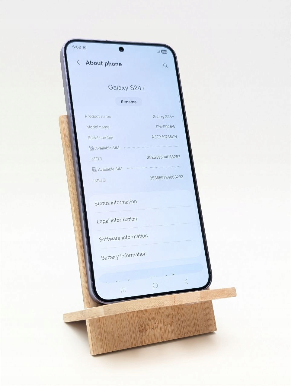 Samsung Galaxy S24 Plus 256 GB fioletowy (Powystawowy)