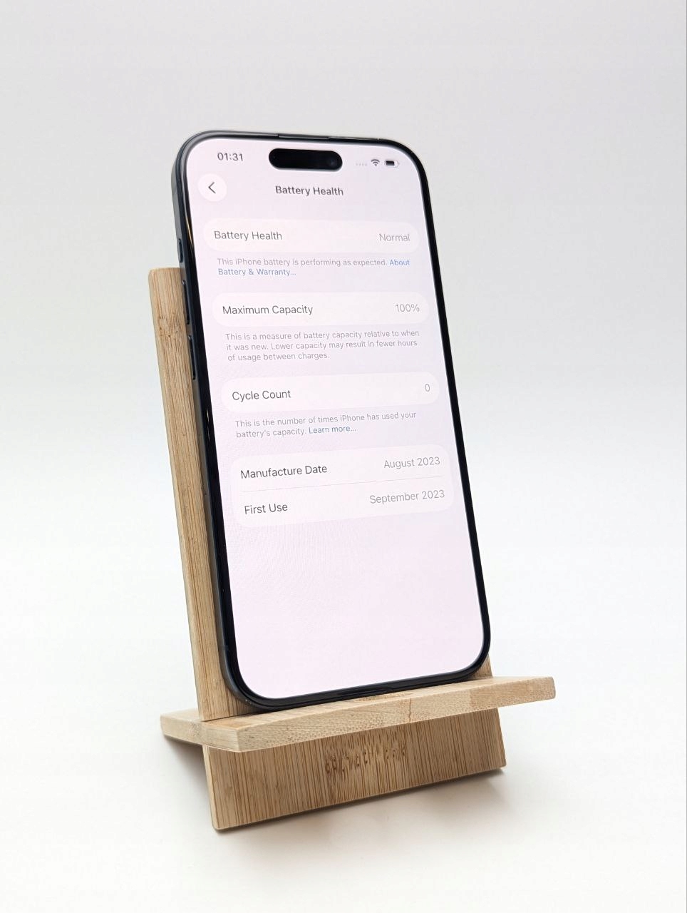 Apple iPhone 15 Pro 128GB Niebieski | bateria 100% (Powystawowy)