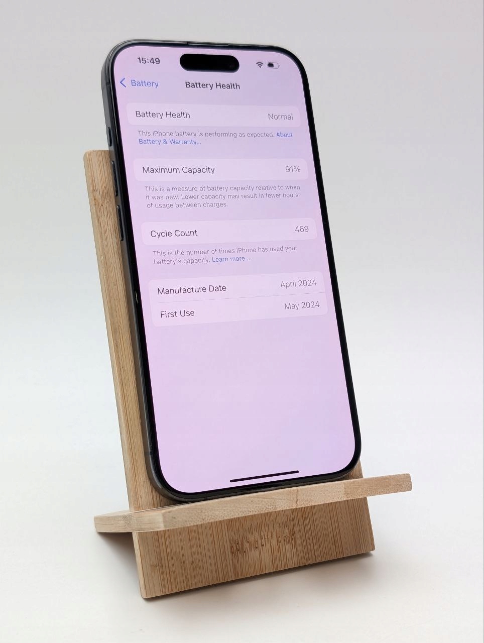 Smartfon Apple iPhone 15 Pro 8 GB / 128 GB 5G niebieski|bateria 100% (Powystawowy)