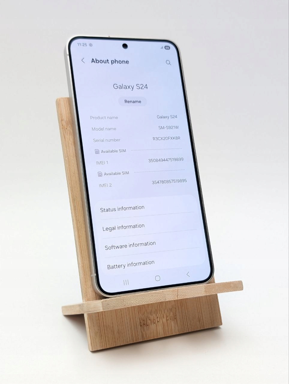 Samsung Galaxy S24 128GB Szary (Powystawowy)