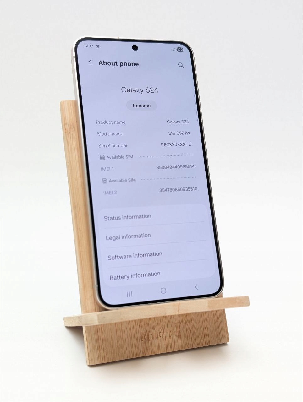 Samsung Galaxy S24 128GB Żółty (Powystawowy)