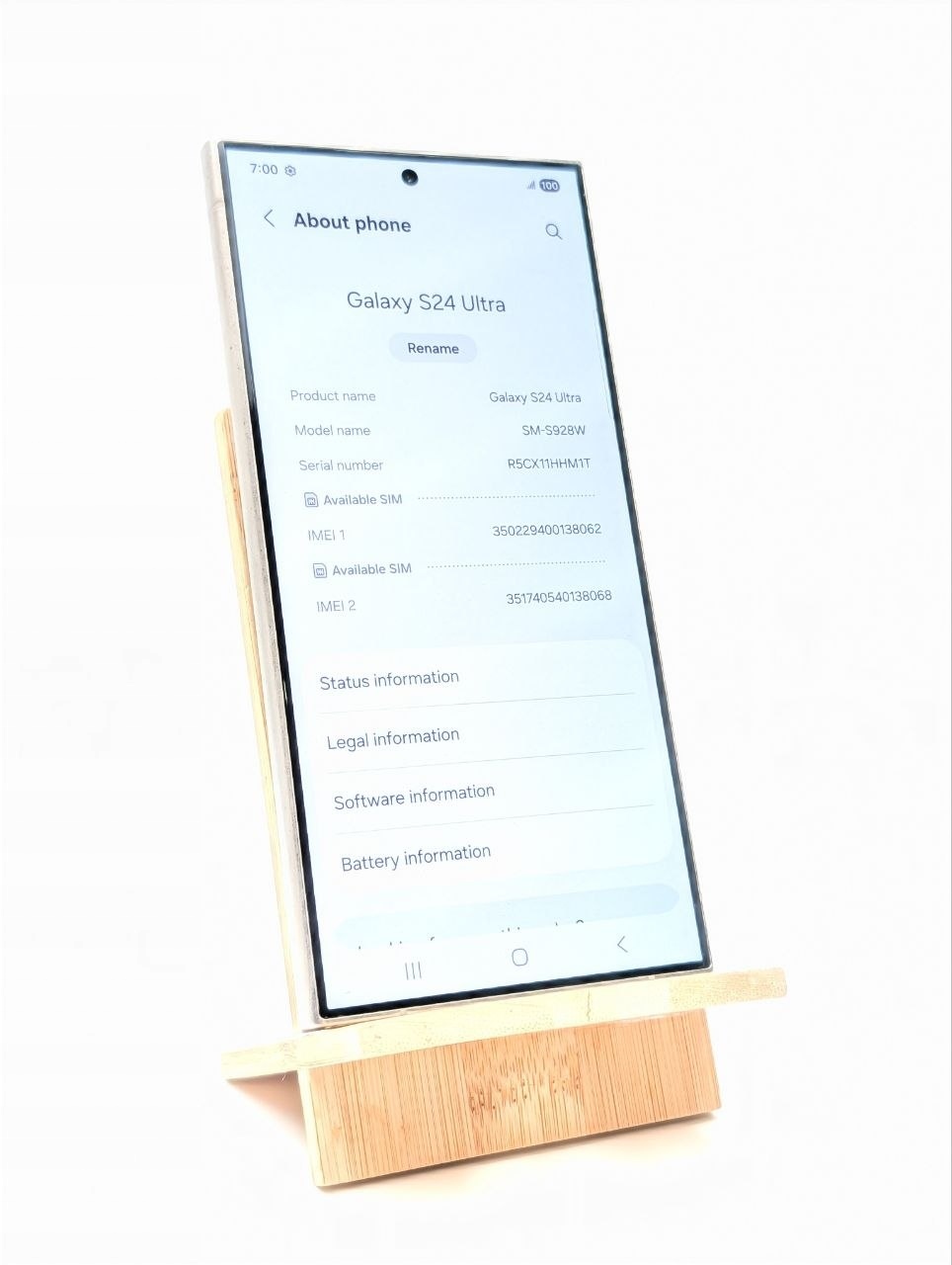 Samsung Galaxy S24 Ultra 512GB srebrny (Używany)