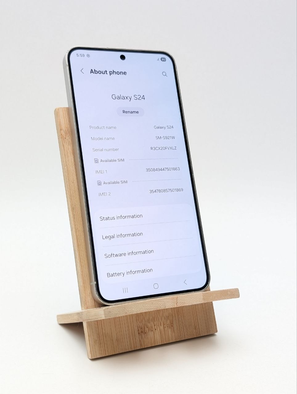 Samsung Galaxy S24 128GB srebrny (Używany)